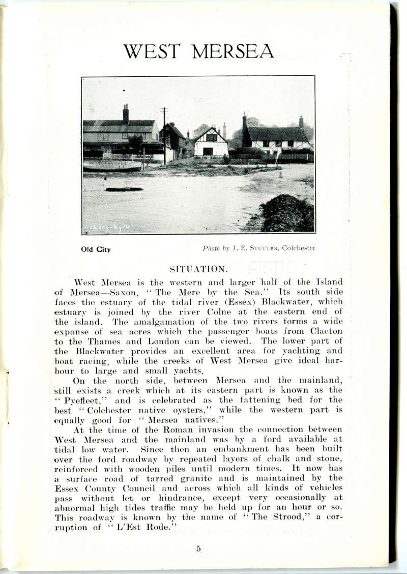  West Mersea Official Guide Page 5. 
Cat1 Books-->Mersea Guides-->1929