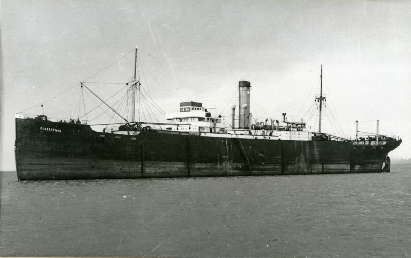 PUNTARENAS laid up, thought to be in the River Blackwater. Date: c1958.