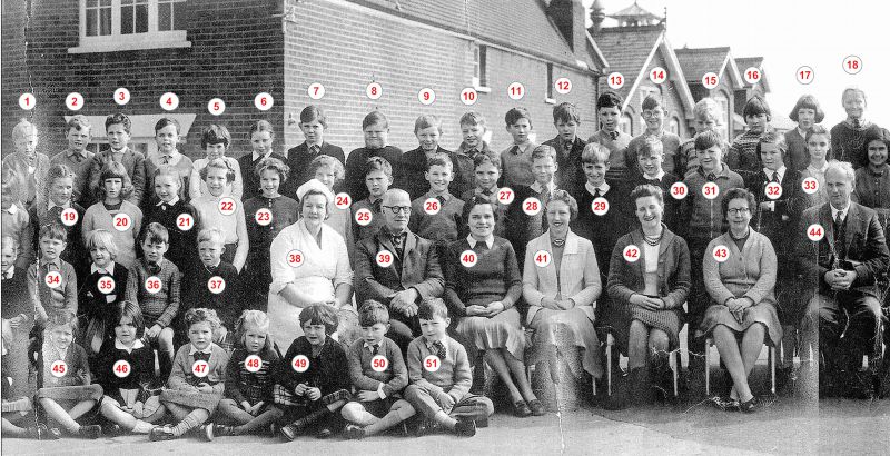  West Mersea County Primary School 1962. Part 2.

Names given by visitors to the 2011 exhibition:

1. Michael Cawdron, 2. Peter French, 3. Brian Wareing, 4. Steven D'Wit, 5., 6. Carol West, 7. Steve Pavey, 8. Peter Cox, 9., 10. Tony Wells,

11., 12., 13. Malcolm McCullough, 14. John Sams, 15. Derek Knight, 16. Rosemary Johnson, 17. Beryl Hewes, 18. Berenice Bolderstone, 19. Cathy ...
Cat1 Mersea-->Schools-->Pictures Cat2 People-->School Cat3 Museum-->DisplayPhotos