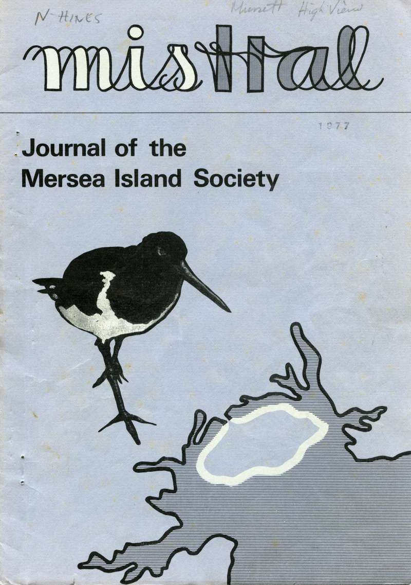  Mistral. Journal of the Mersea Island Society. Winter 1976 / 1977. Front Cover. 
Cat1 Books-->Mistral