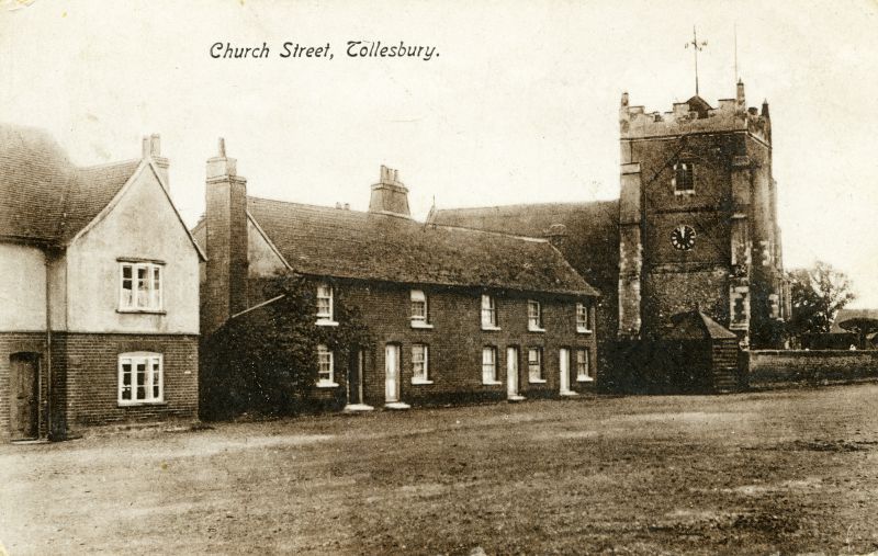  Church Street, Tollesbury. The Square. Postcard mailed August 1914. 
Cat1 Tollesbury-->Road Scenes