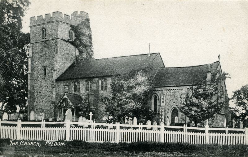  The Church, Peldon. Postcard by S.C. White, West Mersea, not used. 
Cat1 Places-->Peldon-->Buildings
