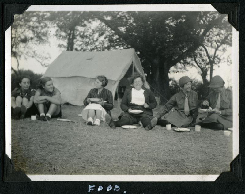 Girl Guides - Camp 1934. Food. 
Cat1 Girl Guides