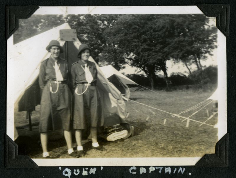  Girl Guides - Camp 1934.Quem, Captain. 
Cat1 Girl Guides