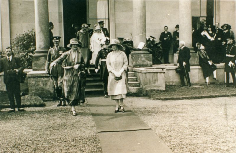  Red Cross Fete at Birch Hall. Presentation at Birch Hall to HRH Princess Mary The Princess Royal, of Servicemen returned from WW1.

Photo 23B J.W. 
Cat1 Birch-->Hall