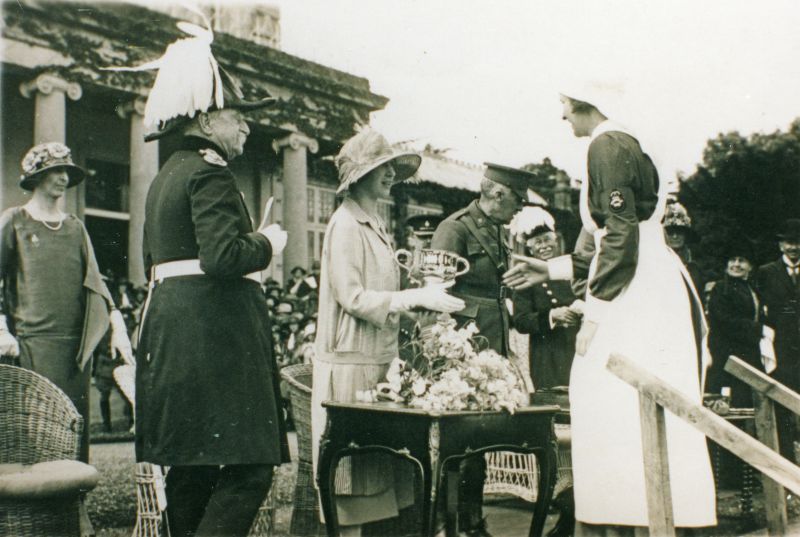 Click to Pause Slide Show


 Red Cross Fete at Birch Hall. Presentation at Birch Hall to HRH Princess Mary The Princess Royal, of Servicemen returned from WW1.

Photo 23C J.W. 
Cat1 Birch-->Hall