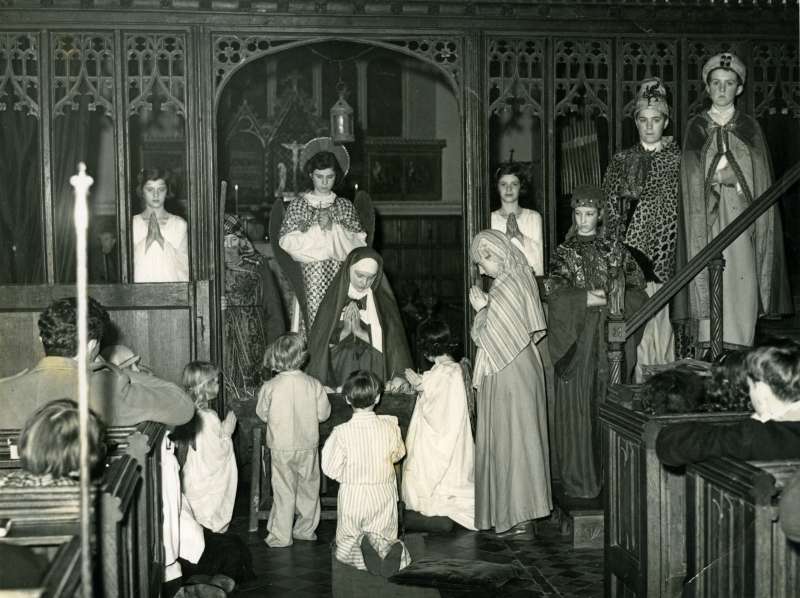  Nativity Play at Layer Marney Church. Probably 1950s

Essex County Standard photograph 3244/A 
Cat1 Places-->Layer Marney