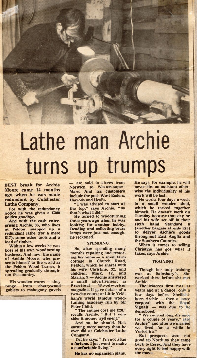 ID AMR_011 Lathe man Archie turns up trumps.
<br>