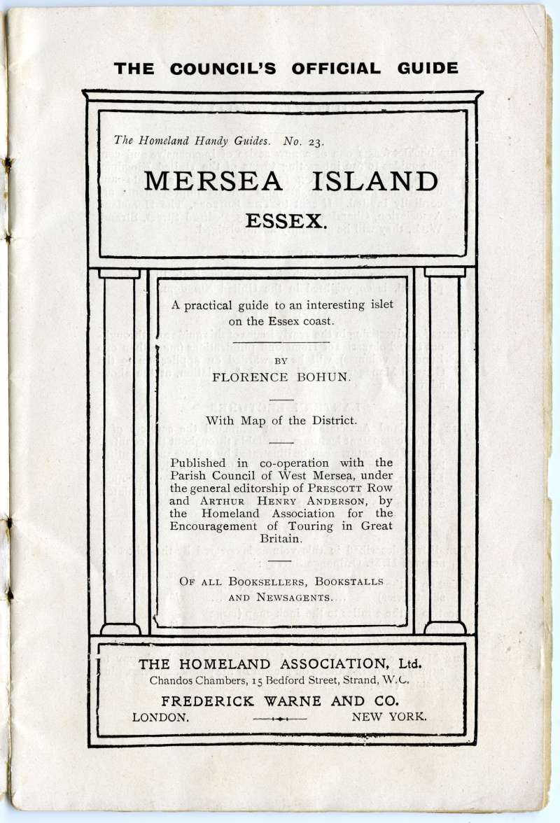  Homeland Handy Guides - Mersea Island. Page 3. 
Cat1 Books-->Mersea Guides-->1920s