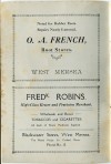 2. ID MD03_003 West Mersea Official Guide inside front cover.
O.A. French Boot Stores. Fredk. Robins, Blackwater Stores.
Cat1 Books-->Mersea Guides-->1929
