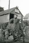 122. ID BOXB3_125_001_001 The oysterman George Stoker of West Mersea before the 'offoce' of the Stags Head Oyster Fishery Company. A wartime picture - there is barbed wire in the ...
Cat1 People-->Fishermen and Seamen Cat2 Oysters-->Pictures Cat3 Oysters-->Pictures Cat4 Families-->Stoker / Brown