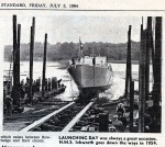 130. ID BOXL_041_001_001 LAUNCHING DAY was always a great occasion. HMS ICKWORTH goes down the ways in 1954. From Essex County Standard 3 July 1964.
But, the caption is in error ...
Cat1 Places-->Rowhedge Cat2 Ships and Boats-->Naval Cat3 Ships and Boats-->Naval