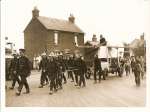  Mr Charles Scott's journey through the village, towed by firemen.  BS01_035