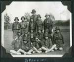  Girl Guides - Camp 1934. Brownies.
 Winifred Joan Mussett standing on the left.  GG01_012_007
