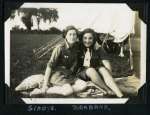  Girl Guides - 1936 Camp. Gladys, Barbara.  GG01_027_005