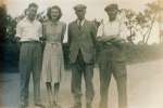 48. ID PBA_113_001 L-R 1. Bernard Pepper, 2. Jean Pepper (later Wright), 3. George Tosbell (brother of Jack's wife Nora), 4. Jack Pepper.
Photo 113 J.W.
[George Tosbell ...
Cat1 Birch-->People