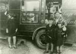 43. ID PBC_008_003 Co-op butchers delivery van at Hardys Green, Birch, 1939 or 1940.
L-R 1. Alice Wayman ?, 2. Roy Hattersley, 3. Mrs Birtha Smith, 4. Olive Hattesley. Roy ...
Cat1 Birch-->Hardy's Green Cat2 War-->World War 2 Cat3 War-->World War 2