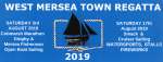 West Mersea Town Regatta 2019 banner. 17 August 2019.