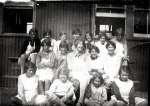 699. ID DWT_OPA_011 Mersea School cookery class 1926/7 
Middle Row extreme L either Doris or Cathy Hewes. On the chair Doris Mussett. 
Front Row 3rd from L Mehalah D'Wit ...
Cat1 People-->School Cat2 Mersea-->Schools-->Pictures Cat3 Mersea-->Schools-->Pictures Cat4 Families-->Mussett