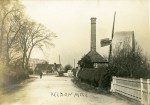  Peldon Steam Mill and Windmill, looking towards the Rose Inn. Posted to Miss Smith at the Fountain, West Mersea - it has no date on it.
 The windmill was demolished 1906.  MMC_P755_117