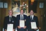 1616. ID RBL_012 Royal British Legion Mersea Island - A.D. (Albert) Hewes, L.S. Northwood, H.J. PatientGold Badge Award presented by Essex County President Nigel ...
Cat1 People-->Royal British Legion