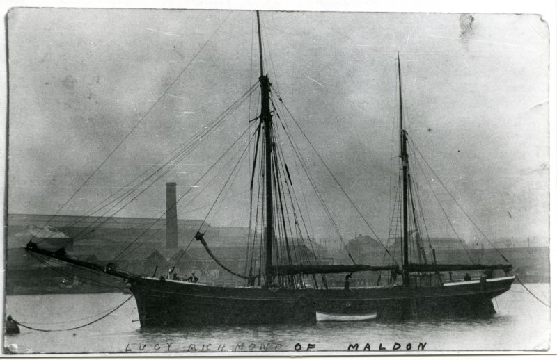  LUCY RICHMOND of Maldon. Built Ipswich 1875, Official No. 68313. 
Cat1 Ships and Boats-->Merchant -->Sailing