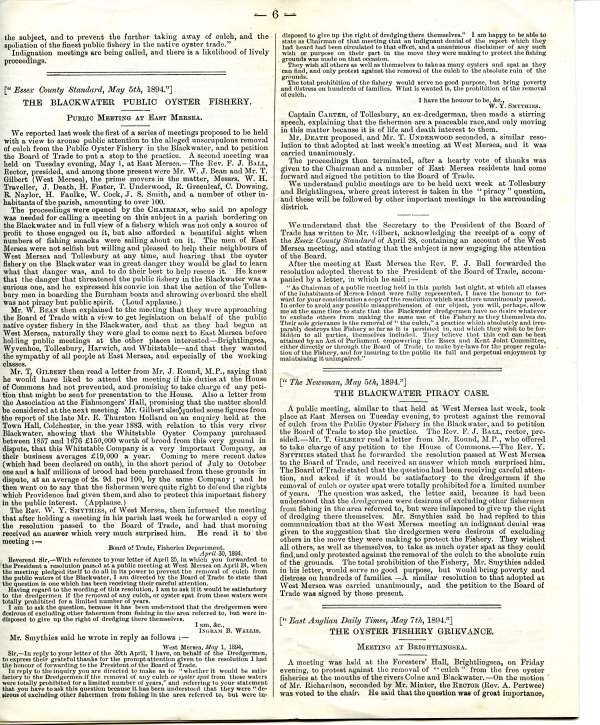 ID BOXP_011_006 Blackwater Culch War of 1894 - press articles. Page 6. Public meeting at East ...