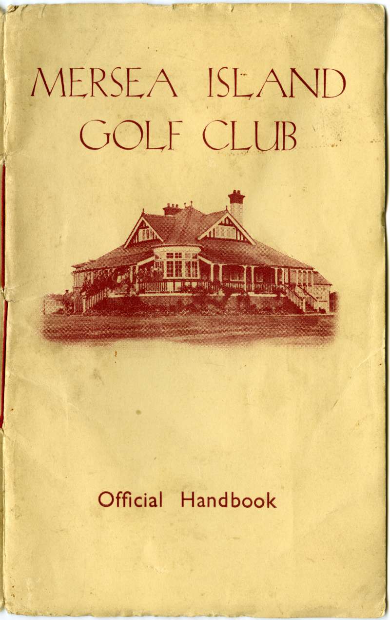  Mersea Island Golf Club Official Handbook - cover. 
Cat1 Mersea-->Golf Club Cat2 Books-->Mersea Island Golf Club