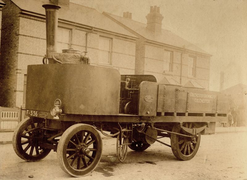 ID AWB_FLT_001 Steam lorry built by A.W. Berry for Colchester Brewing Company. Registration ...