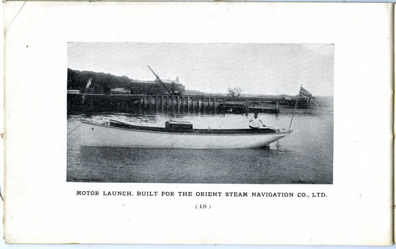  Ships, Yachts & Boats, Forrestt, Page 18. Motor launch built for the Orient Steam Navigation Co., Ltd. 
Cat1 [Not Set] Cat2 Places-->Wivenhoe-->Shipyards Cat3 Ships and Boats-->Launches