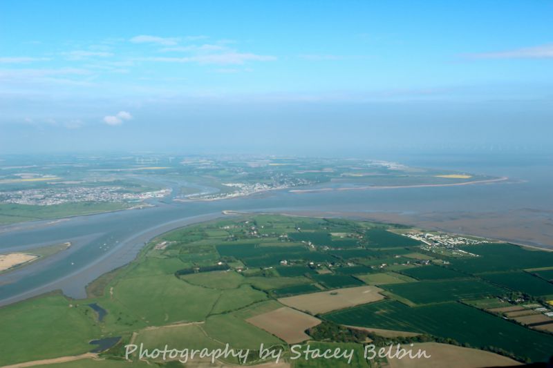  The eastern end of Mersea Island looking towards the River Colne, Brightlingsea and Point Clear.

Part of a collection of aerial views of Mersea taken by Stacey Belbin. If you are interested in purchasing any of these photographs, please contact Stacey at ladygraceboat.trips @ gmail.com 
Cat1 Aerial Views-->Mersea Cat2 Mersea-->East Cat3 Places-->Colne