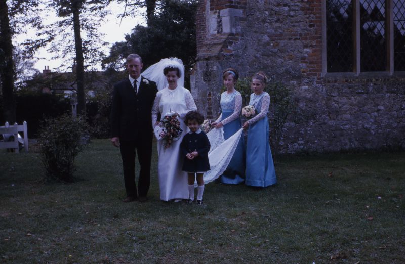  Wedding of Maureen J. French and Keith Cromwell at West Mersea Parish Church. 
Cat1 Families-->French