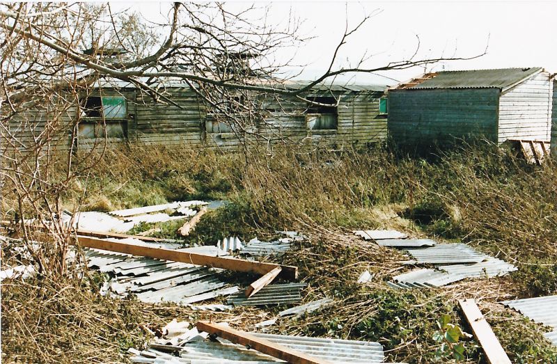  1987 Hurricane - damage to stables at 24 Dawes Lane. 
Cat1 Weather Cat2 Disasters and Mishaps-->on Land Cat3 Mersea-->Buildings