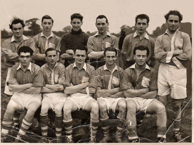 Click to Pause Slide Show


 Birch United football team which knocked out Rowhedge, a premier division side, in the second round of the Amos Cup.

This copy is from a ripped and folded photograph from Mick Bond. The photograph also appeared in Essex County Standard 22 October 1954.

Back Row L-R 1. Thomas Wayman, 2. M Lumley, 3. M. Webb, 4. N. Smith, 5. I. or J. Smith, 6. Ken Spurgeon

Front row 1. Clifford Bond, ...
Cat1 Birch-->Sport