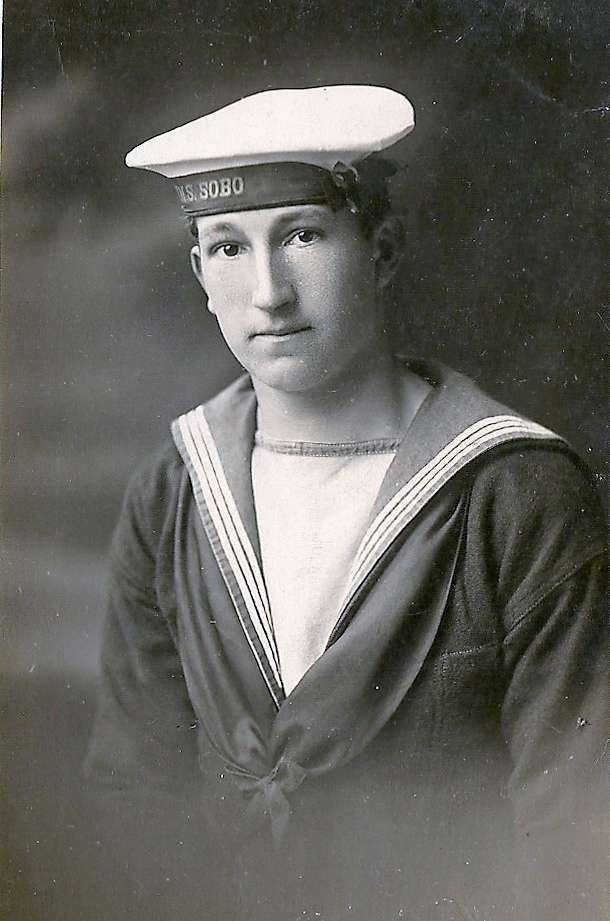  Albert Victor Brown 1901 - 1976.



Victor Brown joined the Navy and served on HMS SOBO which was used as a torpedo depot ship supplying submarines at Scapa Flow in Scotland. Victor's service record shows his correct day of birth but the year of birth is 1899, not 1901. We know he was serving in 1917, when he was just 16 years old. 


A Merchant Seaman's Record shows Victor as Able ...
Cat1 War-->World War 1