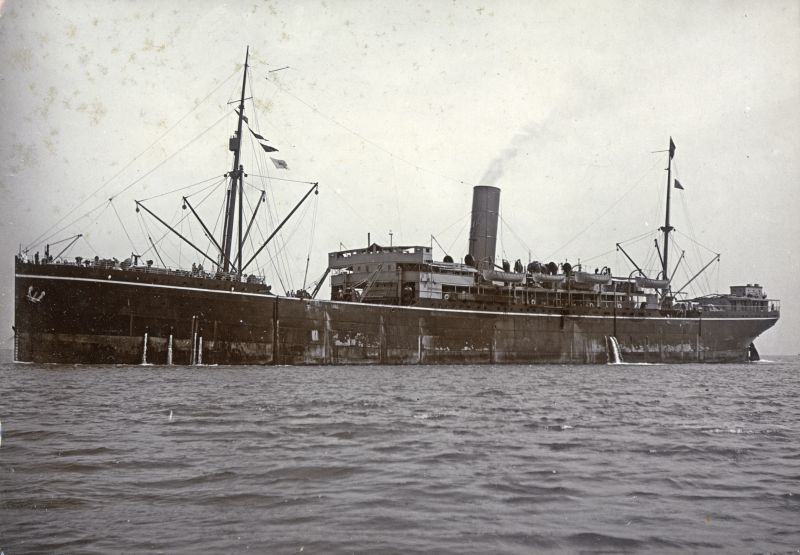  P&O DELTA, DEVANHA or DONGOLA, built 1905/1906. 
The Absent Voter list records Hartley Brown living Firs Road and Second Officer c/o P&O Steamship Co. so perhaps Hartley served on one of these. 
Cat1 Families-->Stoker / Brown Cat2 Ships and Boats-->Merchant -->Power