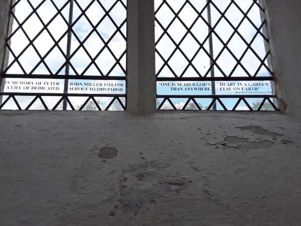 Window in Peldon Church in memory of Peter Miller