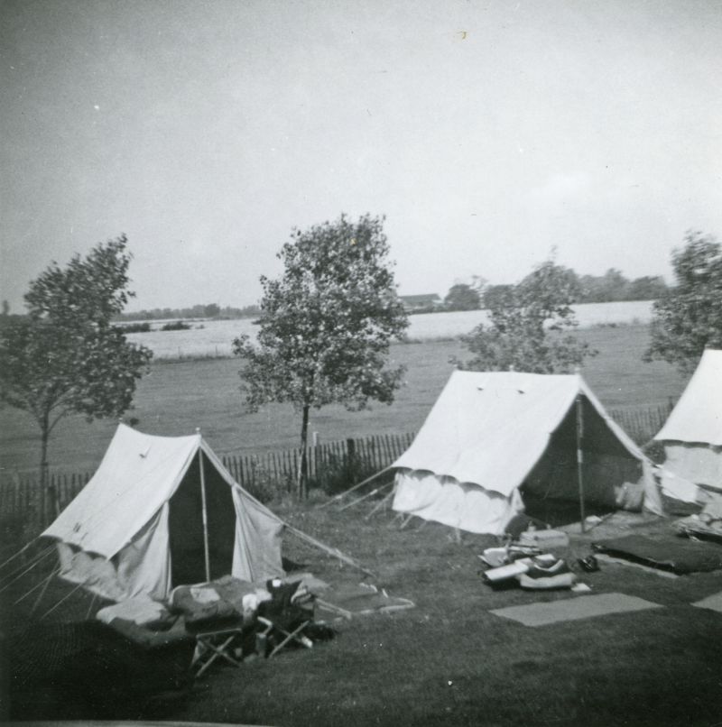  International Youth Camp. Staff Tents in Girls Lines, from beach end. Football pitch behind.

Mid/Late 1960s 
Cat1 Mersea-->Youth Camp