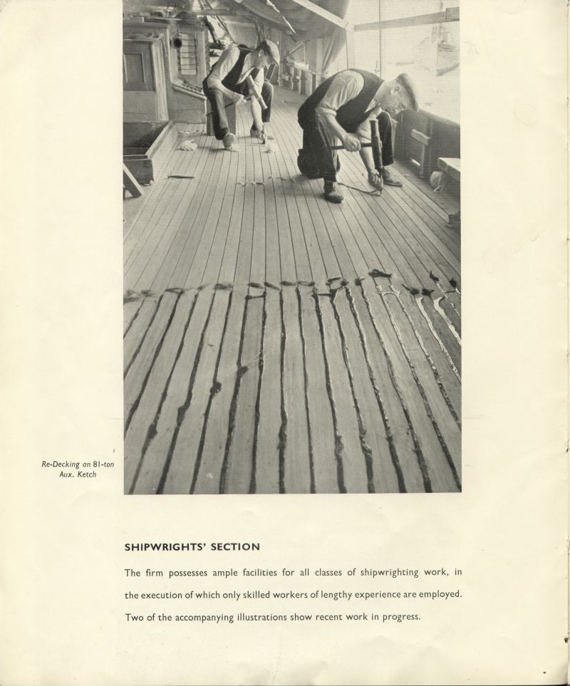  Aldous Successors Ltd catalogue --- page 20. Shipwrights' Section. 
Cat1 Places-->Brightlingsea-->Shipyards