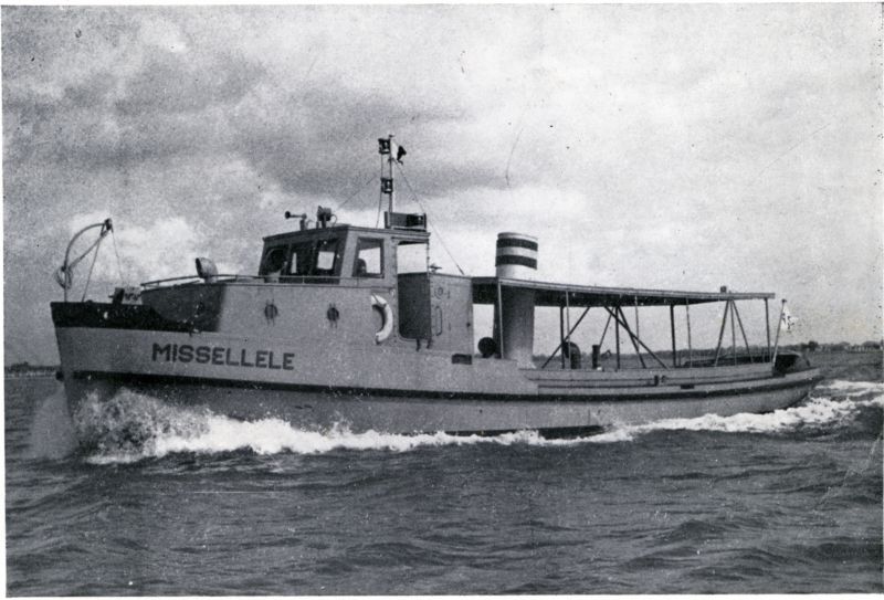  Aldous Successors Limited, Brightlingsea. Single Screw Harbour Tug MISSELLELE Cameroons Deveopment Corporation. 

Photograph from information sheet. 
Cat1 Places-->Brightlingsea-->Shipyards