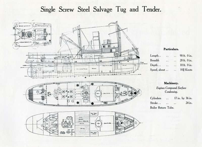 Click to Pause Slide Show


 Single Screw Steel Salvage Tug and Tender. Plan. From Otto Andersen catalogue. 
Cat1 Places-->Wivenhoe-->Shipyards