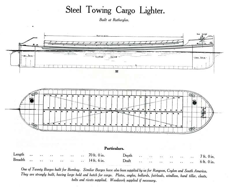 Click to Slide Show


 Steel Towing Cargo Lighter. Built at Rutherglen. One of tweny built for Bombay. A page from Otto Andersen catalogue. 
Cat1 Places-->Wivenhoe-->Shipyards