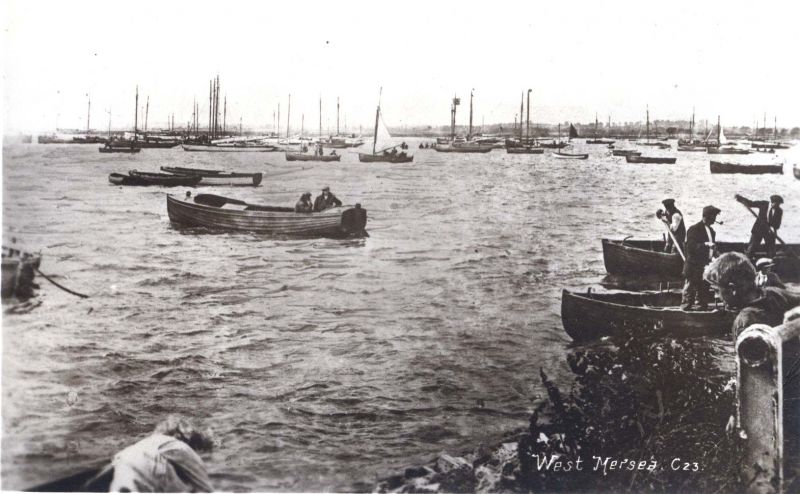  The Hard. Postcard C23 mailed 1922 
Cat1 Mersea-->Old City & the Hard