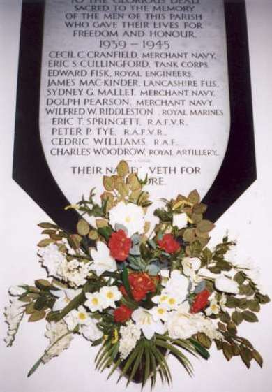 St Lawrence Rowhedge 1939-45 War Memorial