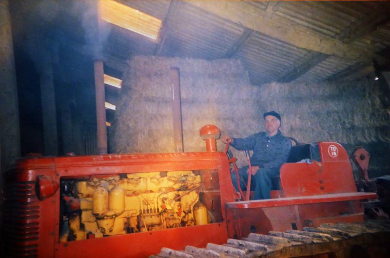  International TD18 crawler tractor in the barn at New Hall Farm, Little Wigborough. 
Cat1 Places-->Wigborough
