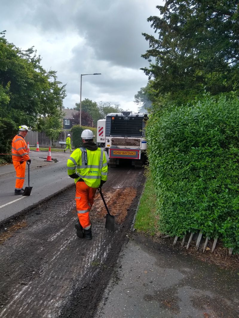 Resurfacing East Road, West Mersea