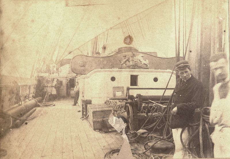  Main deck of LORD WARDEN 1881 [Is this the battleship HMS LORD WARDEN built 1867 ?] 
Cat1 Ships and Boats-->Naval