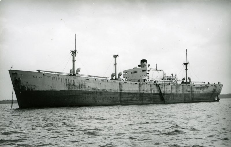 SARIZA laid up in River Blackwater Date: c1958.