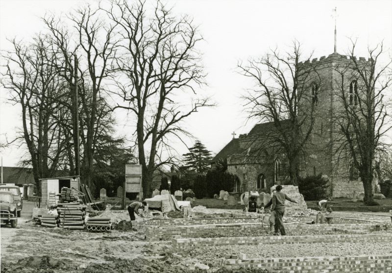 View of West Mersea Church before the shops were erected opposite. 
Cat1 Mersea-->Buildings Cat2 Mersea-->Developments