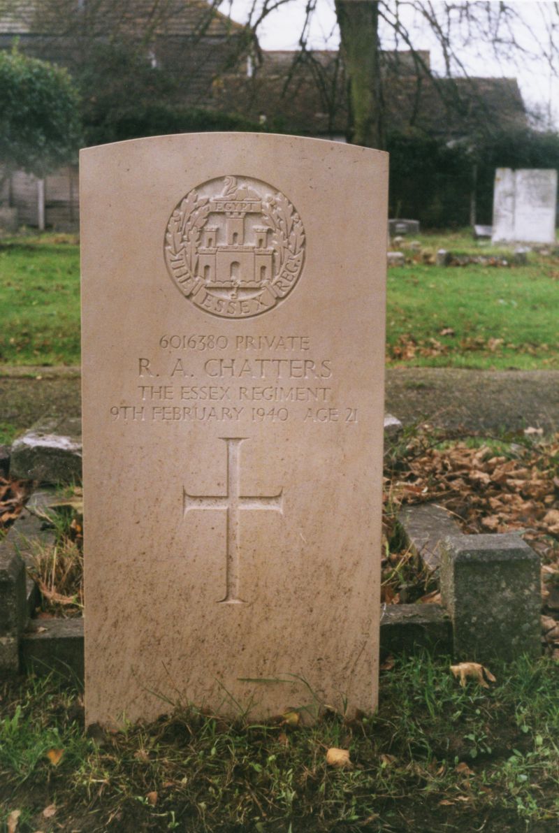 Ronald Arthur Chatters, Barfield Road Cemetery
